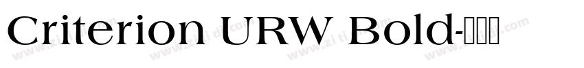 Criterion URW Bold字体转换